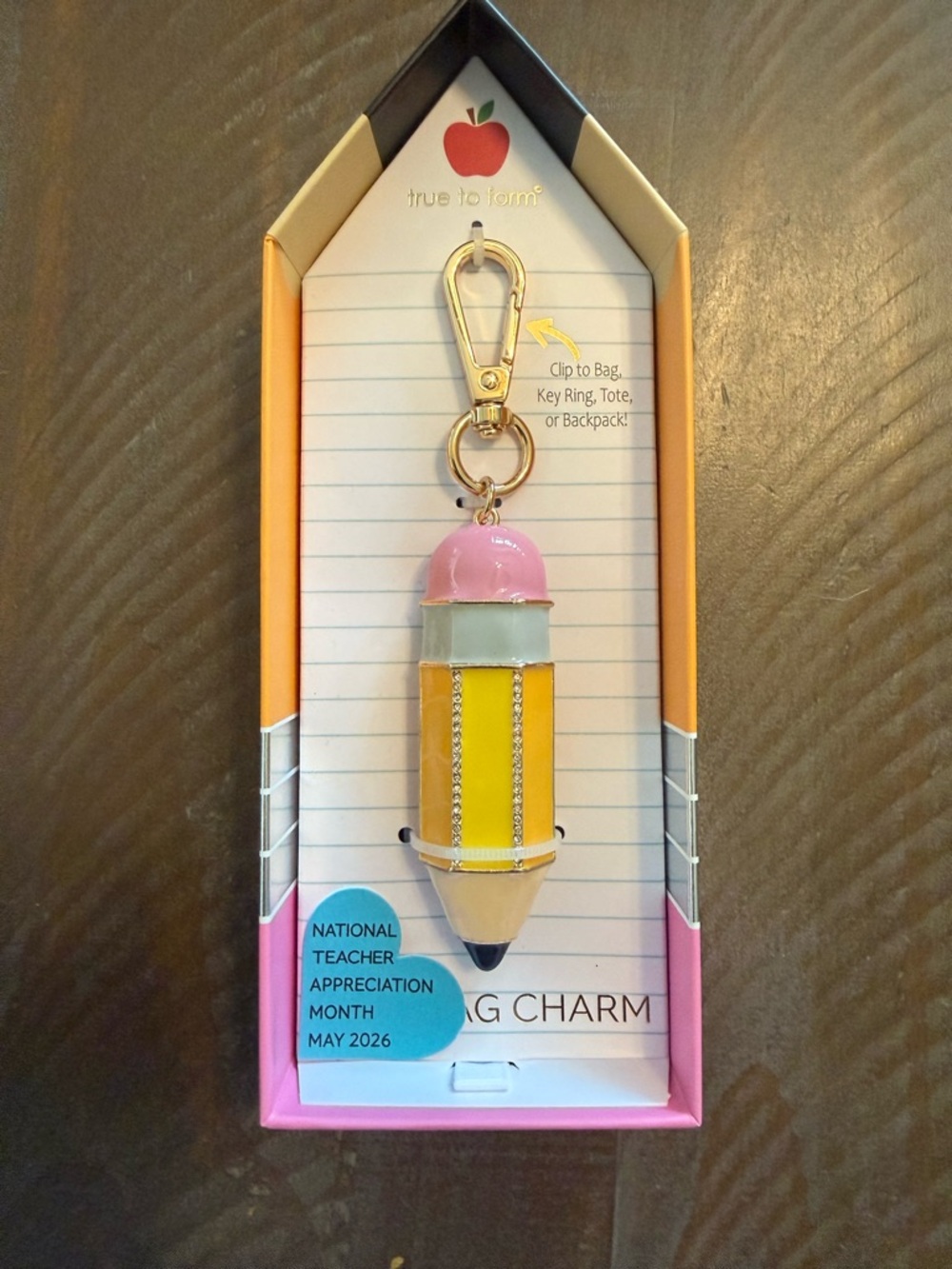 True to Form Pencil Handbag Charm NIP